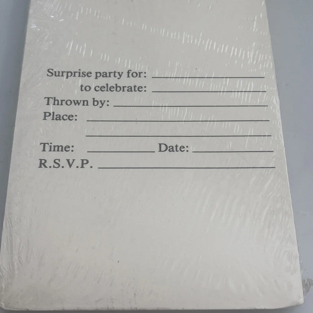 VTG BOYDTON Surprise Party Invitations 